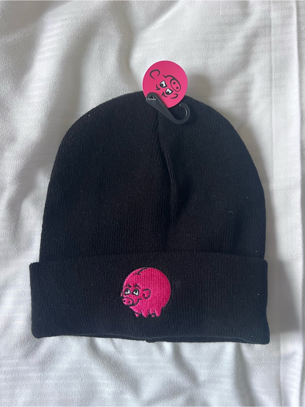 Bónus Iceland Pink Pig Logo Beanie Hat Reykjavik Souvenir NWT